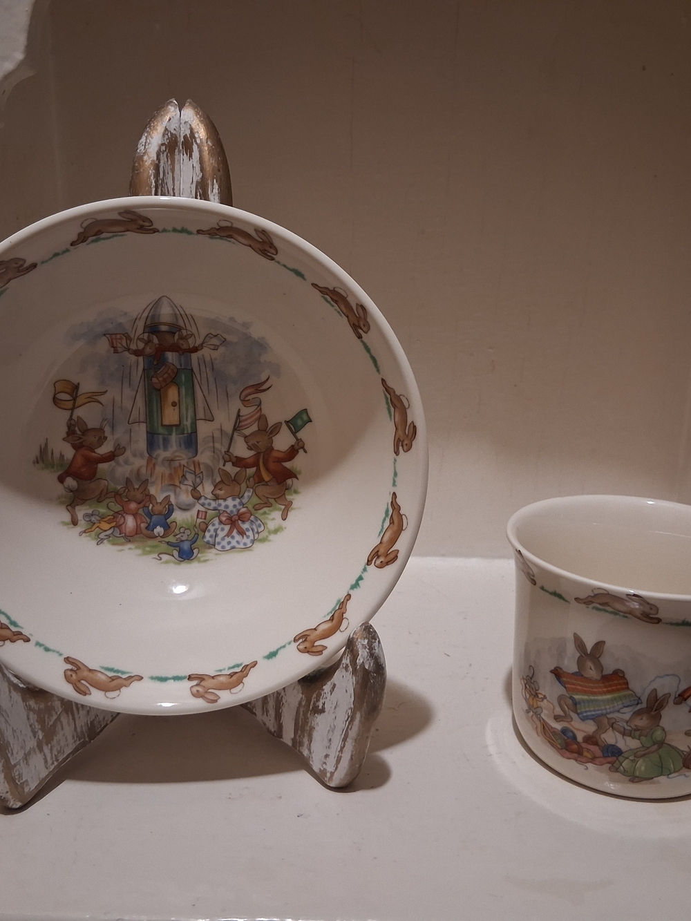 Vintage Royal Doulton Bunnykins Childs Bowl & Mug Set